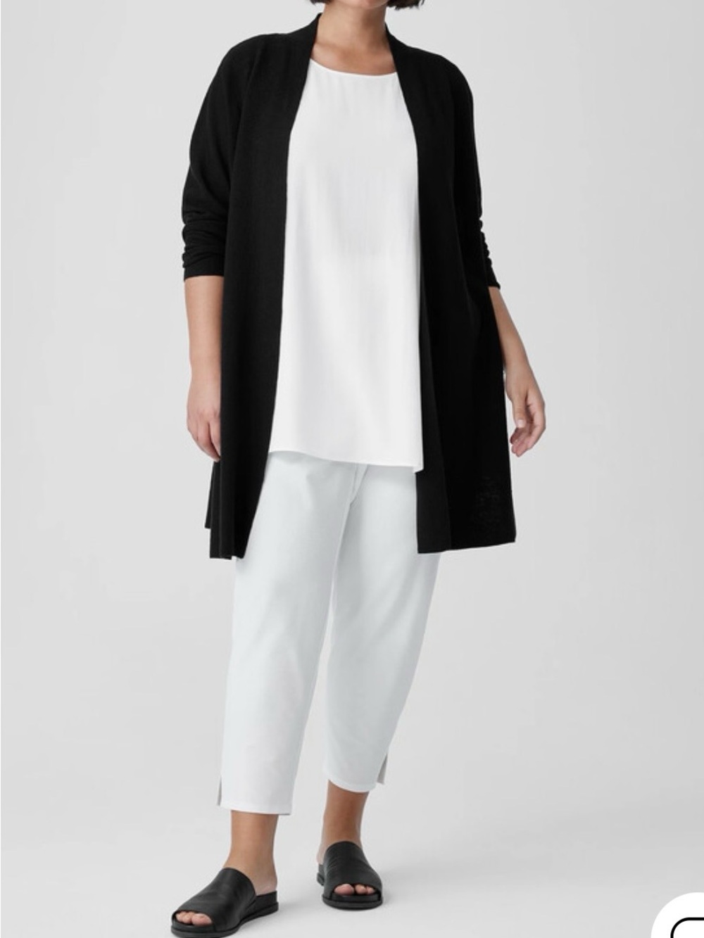 Eileen Fisher White Cropped Pants-NWOT-size 3X
